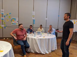 Altro team at a workshop